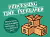 Increased Processing Time