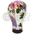 23in Purple Floral Canvas Wig Head