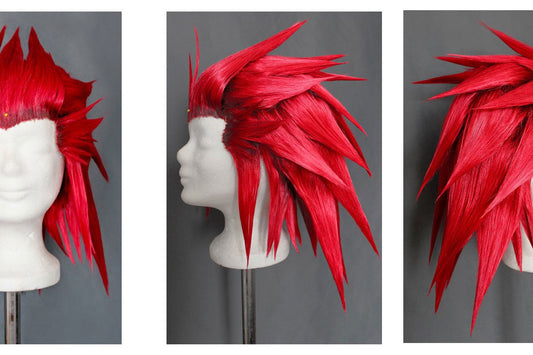Axel Kingdom Hearts Wig Tutorial by Chibinis