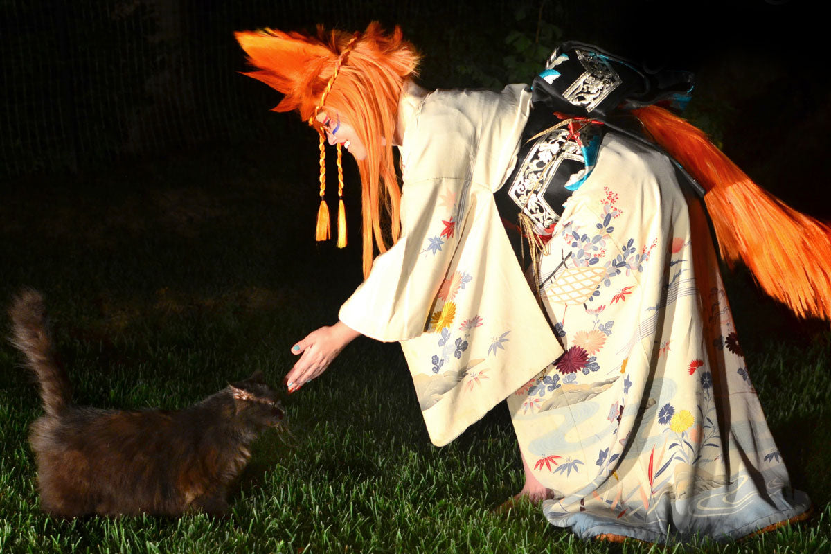 Fox Wig and Tail using Jumbo Braids by Havenims