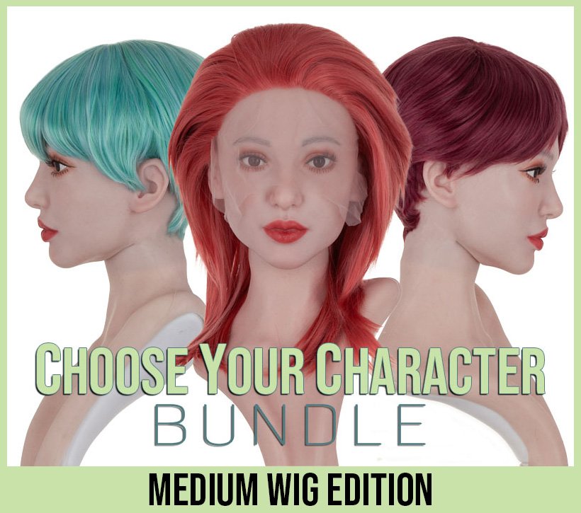 Choose Your Character! Bundle Medium Wigs