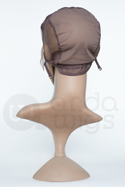 Half Lace with Part, Large - Brown, LCAP-W1A