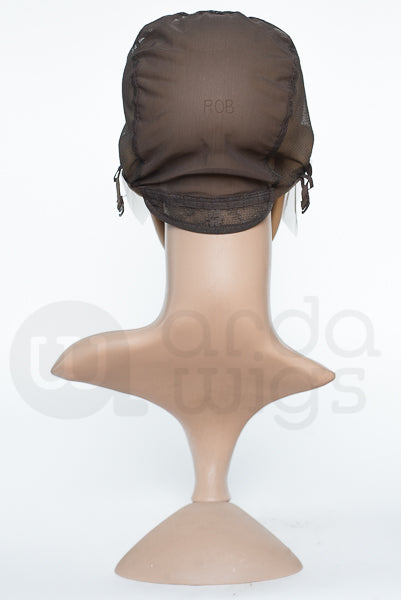 Half Lace with Part, Large - Dark Brown, LCAP-W1B