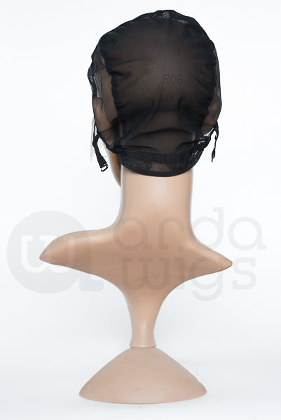 Half Lace with Part, Large - Black, LCAP-W1C