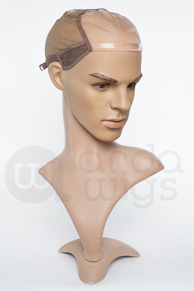 Full Lace with Rubber Hairline, X-Small - Brown, LCAP-W2BM