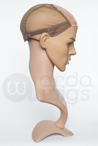 Full Lace with Rubber Hairline, X-Small - Brown, LCAP-W2BM