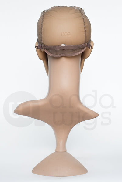 Full Lace with Rubber Hairline, X-Small - Brown, LCAP-W2BM