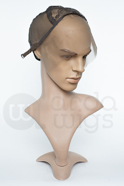 Half Lace, Large - Dark Brown, LCAP-W4C